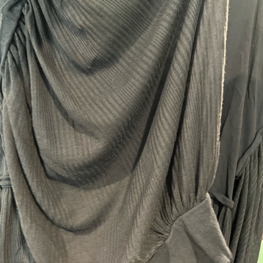 Free People XL Navy Blue Peplum top